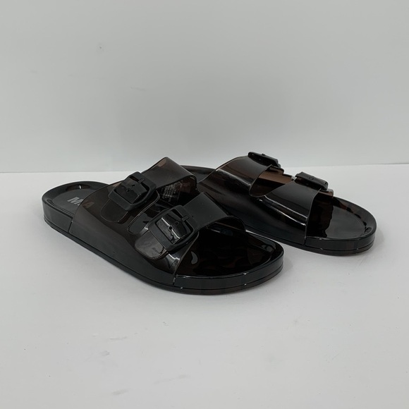 MIA Jewel Jelly slide sandals black double strap buckle shoe waterproof 9 - Picture 3 of 6